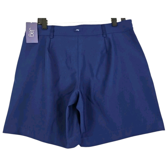 JAG ~Woman Size M~ Navy Blue Golf Chino Shorts w/Logo NWT. - Picture 6 of 11